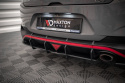 Hyundai I30 Fastback N-Line Mk3 Facelift 2020- Street Pro Bakre Sidoextensions + Flaps Röd + Blanka Flaps Maxton Design
