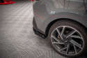 Hyundai I30 Fastback N-Line Mk3 Facelift 2020- Street Pro Bakre Sidoextensions + Flaps Röd + Blanka Flaps Maxton Design