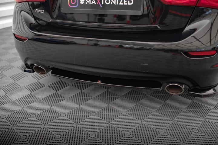 Infiniti Q50 S MK1 2013-2016 Bakre Splitter / Diffuser Maxton Design i gruppen Välj bilmodell / Infiniti / Q50 hos DDESIGN Scandinavia AB (IN-Q50S-1-RD1G)