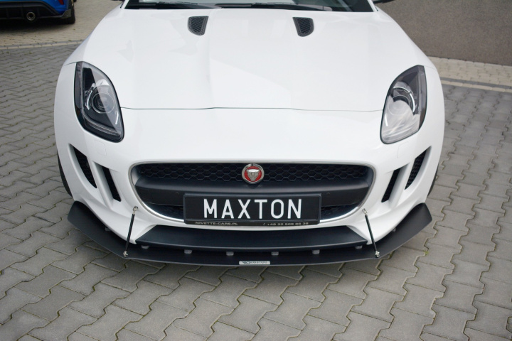 JA-F-TYPE-1-CNC-FD1A Jaguar F-Type 2013-2016 Racing Frontsplitter V.1 Maxton Design