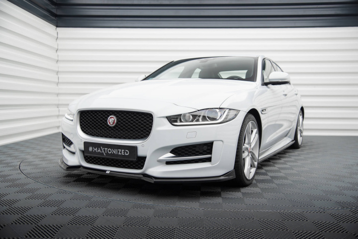 Jaguar XE R-Sport X760 2015+ Frontläpp / Frontsplitter V.1 Maxton Design i gruppen Välj bilmodell / Jaguar / XE (X760) 2015+ hos DDESIGN Scandinavia AB (JA-XE-1-RSPORT-FD1G)