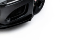 Jaguar F-Type X152 Facelift 2 2020-2024 Street Pro Frontläpp / Frontsplitter + Flaps Svart/Röd + Blanka Flaps Maxton Design