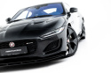 Jaguar F-Type X152 Facelift 2 2020-2024 Street Pro Frontläpp / Frontsplitter + Flaps Svart/Röd + Blanka Flaps Maxton Design