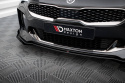 KIA Stinger GT / GT-Line / Standard Mk1 Street Pro Frontsplitter / Frontläpp + Splitters Maxton Design