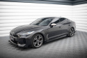 Kia Stinger GT / GT-Line / Standard Mk1 Street Pro Sidoextensions + Flaps Svart/Röd + Blanka Flaps Maxton Design