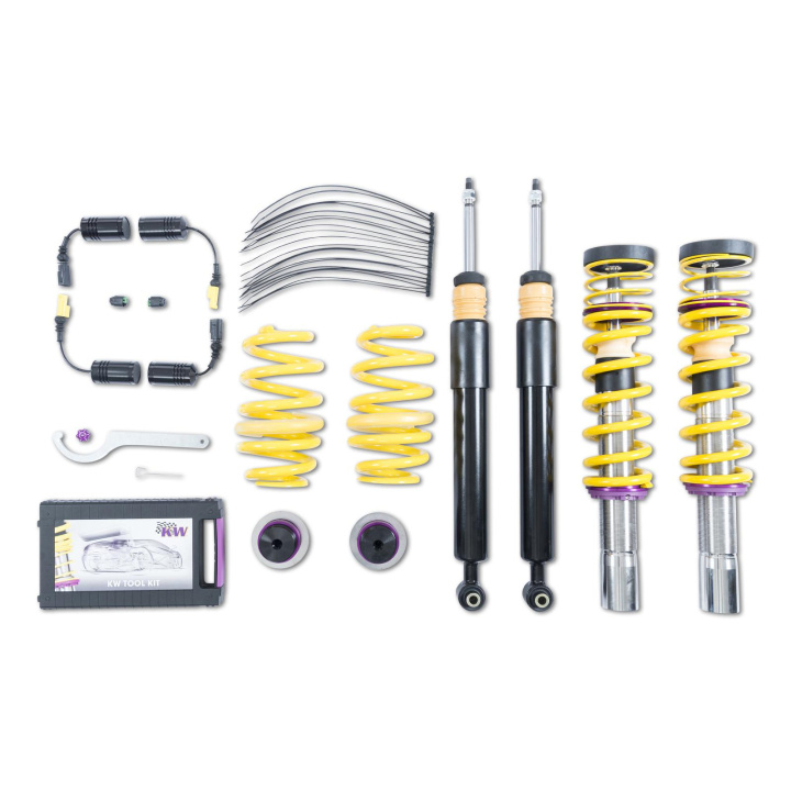 102100AQ Coilovers Inox V1 (inkl. Cancellation Kit) KW Suspension i gruppen Välj bilmodell / Audi / A4 - S4 - RS4 (B9) 2015+ / Chassi / Coilovers hos DDESIGN Scandinavia AB (KW-102100AQ)