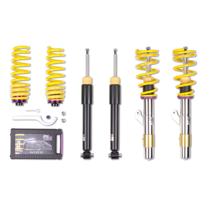 1022000D Coilovers Inox V1 KW Suspension i gruppen Välj bilmodell / BMW / 3-serie-4-serie (F30-F36) 11-19 / Chassi / Fjädring (F32) hos DDESIGN Scandinavia AB (KW-1022000D)