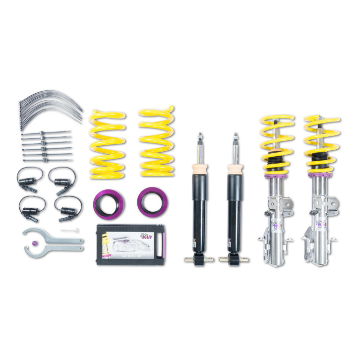 10230081 Coilovers Inox V1 (inkl. Cancellation Kit) KW Suspension i gruppen Välj bilmodell / Ford / Mustang 15-17 / Chassi hos DDESIGN Scandinavia AB (KW-10230081)
