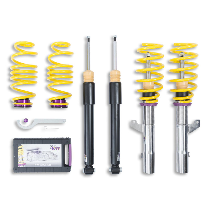 1028000U Coilovers Inox V1 KW Suspension i gruppen Välj bilmodell / VW / Golf 7 Standard 12-19 / Chassi / Golf MK7 Fjädring hos DDESIGN Scandinavia AB (KW-1028000U)