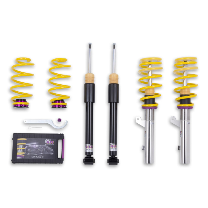1521000G Coilovers Inox V2 KW Suspension i gruppen Välj bilmodell / Audi / A3 - S3 - RS3 (8V) 2012-2019 / Chassi / Coilovers hos DDESIGN Scandinavia AB (KW-1521000G)