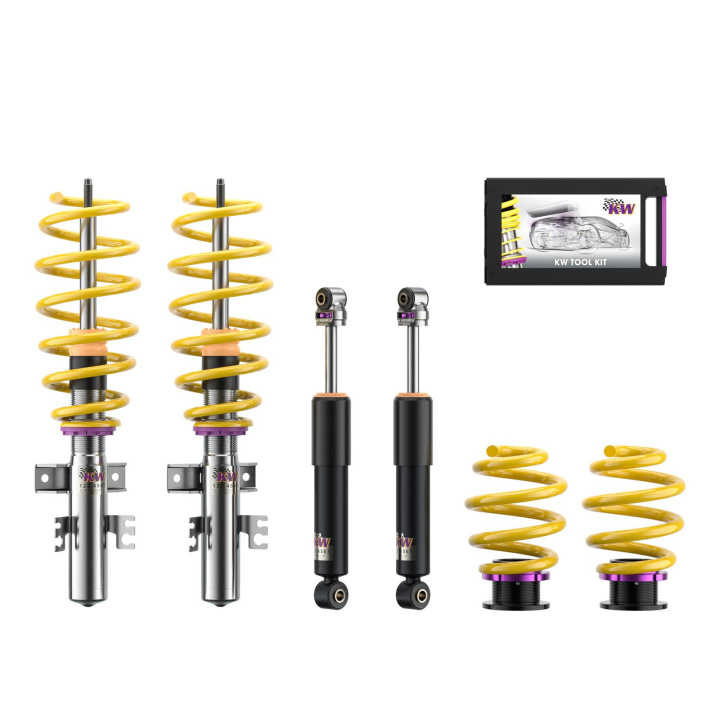 180800AN Coilovers V2 Comfort (inkl. Cancellation Kit) KW Suspension i gruppen Välj bilmodell / VW / Transporter T6 / Chassi hos DDESIGN Scandinavia AB (KW-180800AN)