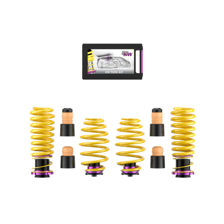 25310075 Ställbar Sänkningssats HAS KW Suspension i gruppen Välj bilmodell / Audi / A4 - S4 - RS4 (B8) 2007-2014 / Chassi / Sänkningsfjädrar hos DDESIGN Scandinavia AB (KW-25310075)
