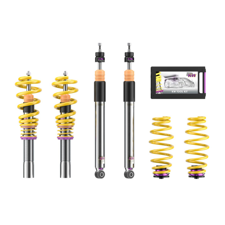 3521000R Coilovers Inox V3 (inkl. Cancellation Kit) KW Suspension i gruppen Välj bilmodell / Audi / A4 - S4 - RS4 (B8) 2007-2014 / Chassi / Coilovers hos DDESIGN Scandinavia AB (KW-3521000R)