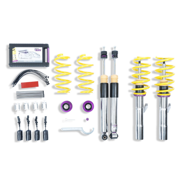 352800AZ Coilovers Inox V3 (inkl. Cancellation Kit) KW Suspension i gruppen Välj bilmodell / VW / Golf 7 Standard 12-19 / Chassi hos DDESIGN Scandinavia AB (KW-352800AZ)
