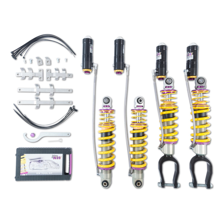 3A7100AM Coilovers Inox V4 KW Suspension i gruppen Välj bilmodell / Audi / R8 2006+ / Chassi / Fjädring hos DDESIGN Scandinavia AB (KW-3A7100AM)