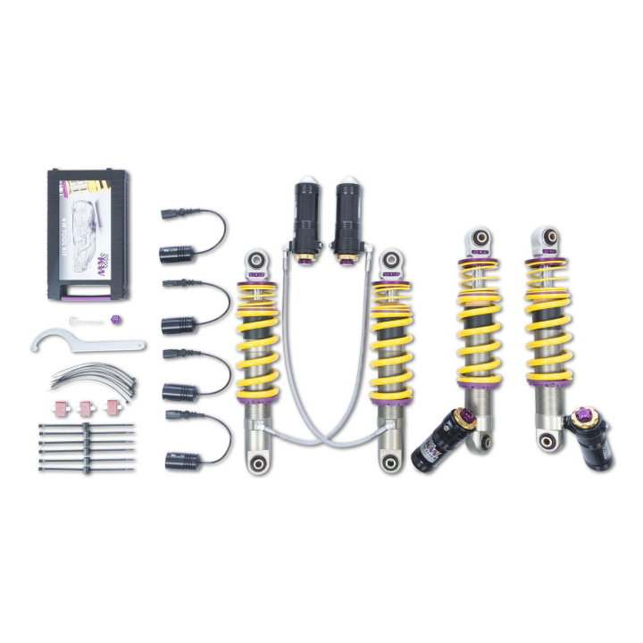 3A711005 Coilovers Inox V4 (inkl. Cancellation Kit) KW Suspension i gruppen Välj bilmodell / Audi / R8 2006+ / Chassi / Fjädring hos DDESIGN Scandinavia AB (KW-3A711005)