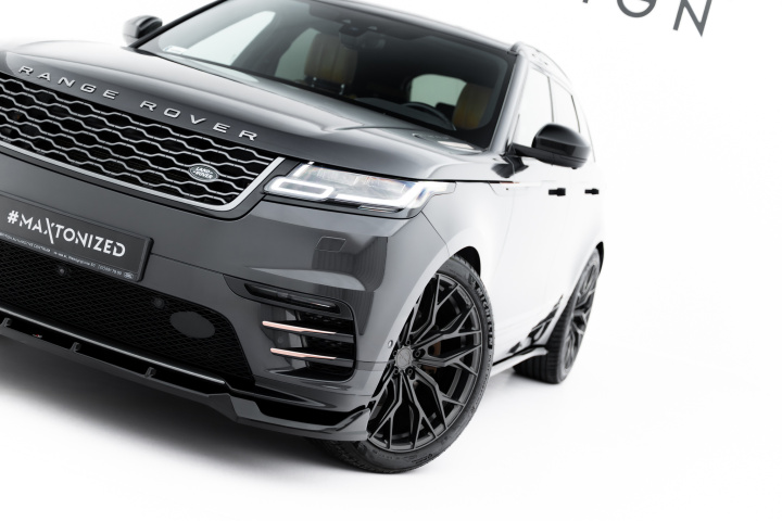 Land Rover Range Rover Velar R-Dynamic Mk1 2017+ Frontsplitter V.1 Maxton Design i gruppen Välj bilmodell / Land Rover / Range Rover hos DDESIGN Scandinavia AB (LA-RR-VE-1-RDYNAMIC-FD1G)