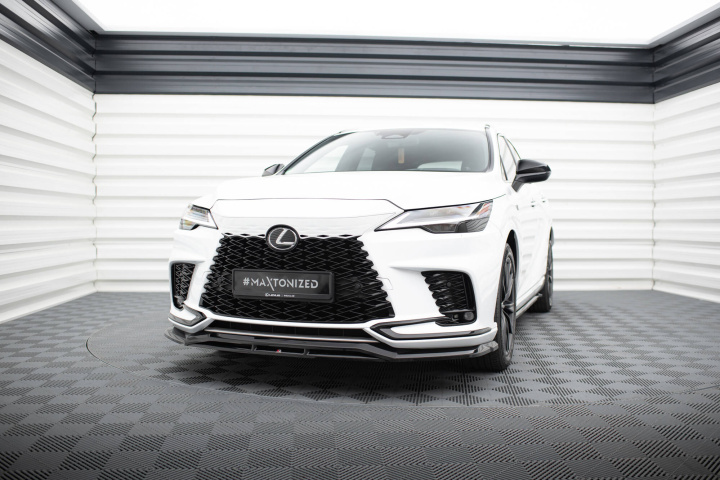 Lexus RX F-Sport Mk5 2022+ Frontsplitter V.1 Maxton Design i gruppen Välj bilmodell / Lexus / RX / Styling hos DDESIGN Scandinavia AB (LE-RX-5-FSPORT-FD1G-FD1RG)