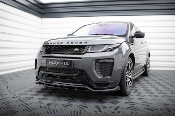 Land Rover Range Rover Evoque Mk1 Facelift 2013-2018 Frontläpp / Frontsplitter V.1 Maxton Design i gruppen Välj bilmodell / Land Rover / Evoque 2011+ hos DDESIGN Scandinavia AB (LR-RR-EV-1-FD1G-FD1RG)