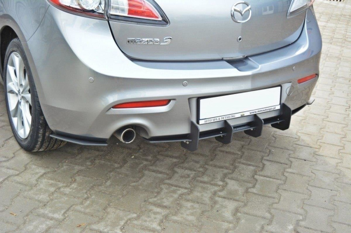 Mazda 3 MK2 Sport (Preface) 2009-2011 Diffuser + Splitters Maxton Design i gruppen Välj bilmodell / Mazda / 3 MPS 09-13 / Styling / Bak hos DDESIGN Scandinavia AB (MA-3-2-SPORT-CNC-RS1A)