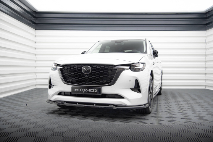 Mazda CX-60 Mk1 2022+ Frontläpp / Frontsplitter V.1 Maxton Design i gruppen Välj bilmodell / Mazda / CX-60 Mk1 2022+ hos DDESIGN Scandinavia AB (MA-CX60-1-FD1G)