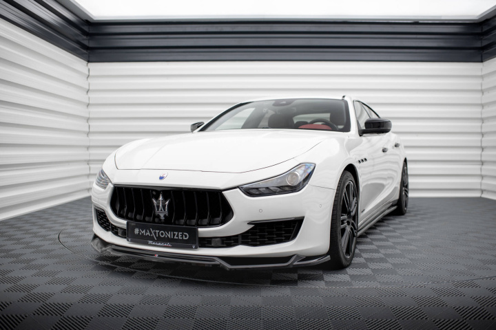 Maserati Ghibli MK3 Facelift 2017-2020 Frontläpp / Frontsplitter V.2 Maxton Design i gruppen Välj bilmodell / Maserati / Ghibli hos DDESIGN Scandinavia AB (MA-GH-1F-FD2G)