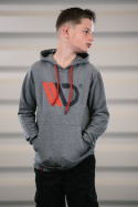 Grå Hoodie Barn (XS) Maxton Design