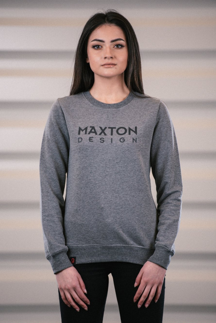 Grå Sweatshirt Dam (XS) Maxton Design i gruppen Välj bilmodell hos DDESIGN Scandinavia AB (MA-JMP-GRY-WMNS-1-XS)
