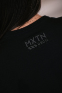 Svart T-shirt med Grå Logga Dam (XS) Maxton Design