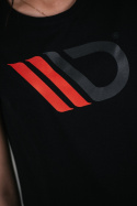 Svart T-shirt med Röd Logga Dam (XS) Maxton Design