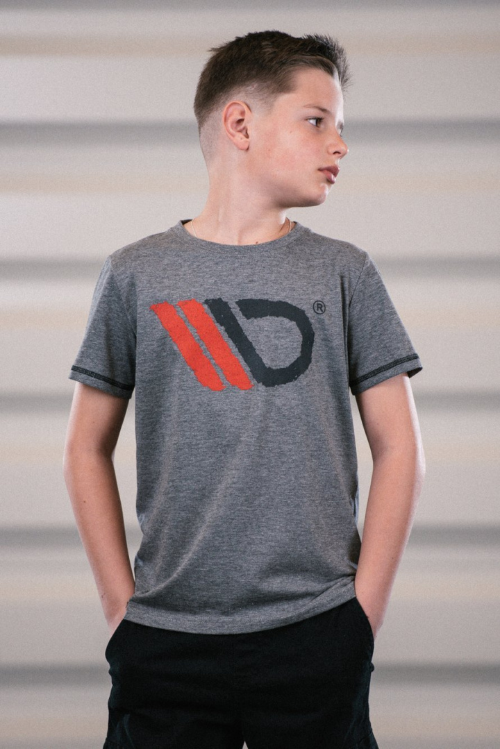 Grå T-shirt Barn (XS) Maxton Design i gruppen Välj bilmodell hos DDESIGN Scandinavia AB (MA-TSHRT-GRY-KIDS-1-XS)