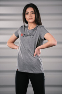 Grå T-shirt Dam (XS) Maxton Design