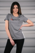 Grå T-shirt Dam (XS) Maxton Design