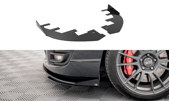 Mazda 3 MPS MK1 2006-2008 Add-On Splitters Maxton Design i gruppen Välj bilmodell / Mazda / 3 MPS 03-09 / Styling / Front hos DDESIGN Scandinavia AB (MA3MPS1CNC-FSF1G)
