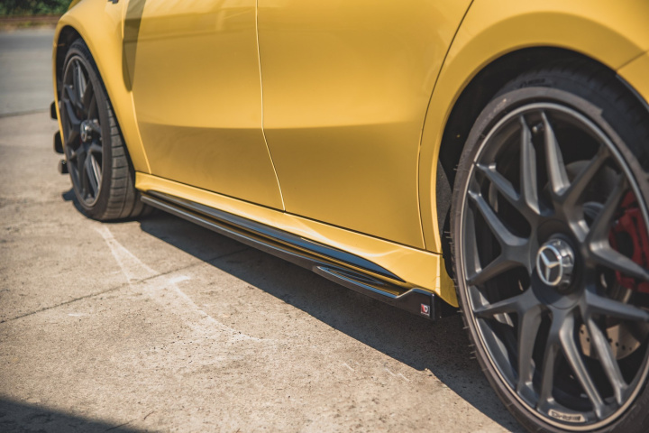 Mercedes-AMG A 45 S W177 2019+ Sidokjolar / Sidoextensions Maxton Design i gruppen Välj bilmodell / Mercedes Benz / A-Klass 18+ (W177) hos DDESIGN Scandinavia AB (ME-A-177-45-SD1G)