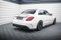 Mercedes-AMG C63 W205 / S205 2015-2018 Bakre Splitter (Med Splitters) V.1 Maxton Design
