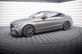Mercedes AMG C43 Coupe C205 Facelift 2018-2022 Sidokjolar / Sidoextensions Maxton Design