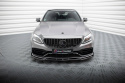 Mercedes AMG C63 Sedan / Estate W205 Facelift 2018-2021 Frontläpp / Frontsplitter V.2 Maxton Design