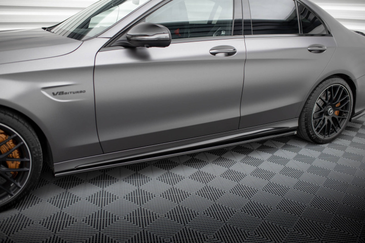 Mercedes AMG C63 Sedan / Estate W205 Facelift 2018-2021 Sidokjolar / Sidoextensions Maxton Design i gruppen Välj bilmodell / Mercedes Benz / C-Class 15-21 (W205) / Styling hos DDESIGN Scandinavia AB (ME-C-205F-63-SD1G)