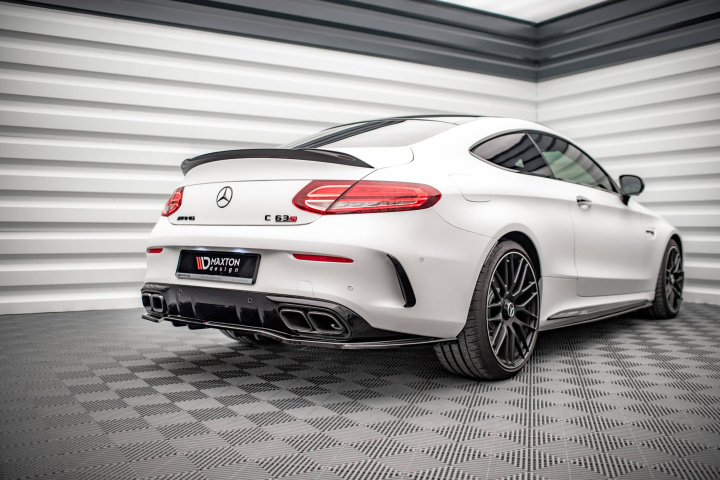 Mercedes-AMG C 63AMG Coupe AMG Aero Pack C205 Facelift 2018-2021 Bakre Splitter (Med Splitters) Maxton Design i gruppen Välj bilmodell / Mercedes Benz / C-Class 15-21 (W205) / Styling hos DDESIGN Scandinavia AB (ME-C-205F-AMG-C-RD1GRD2G)