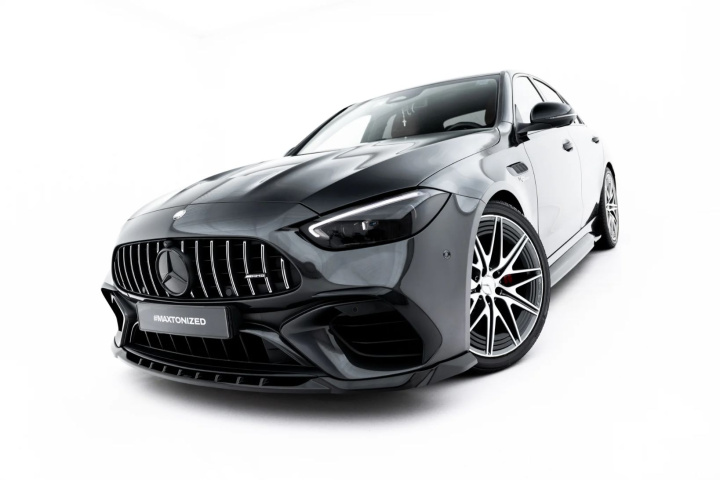 Mercedes-AMG C63 Sedan / Estate W206 / S206 2021- Frontläpp / Frontsplitter V.1 Maxton Design i gruppen Välj bilmodell / Mercedes Benz / C-Class 21+ (W206) hos DDESIGN Scandinavia AB (ME-C-206-63-FD1G)