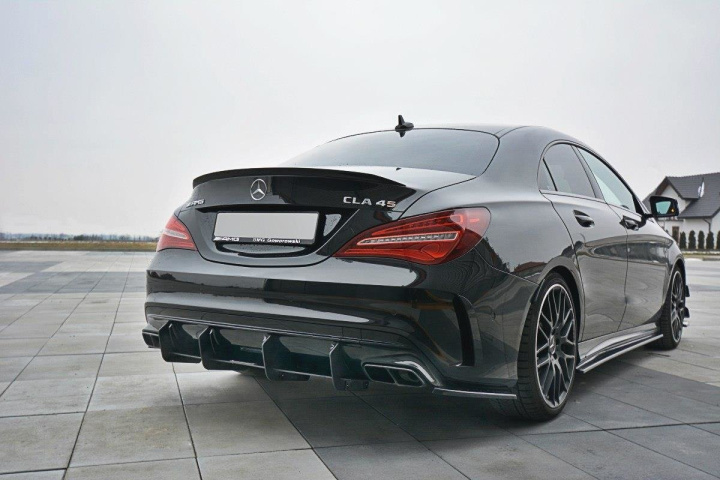 ME-CLA-117F-AMG-CNC-RS1A Mercedes CLA A45 Facelift AMG 2017-2019 Racing Diffuser V.1 Maxton Design