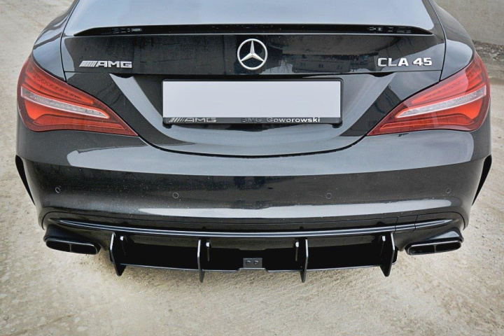 ME-CLA-117F-AMG-CNC-RS2A Mercedes CLA A45 Facelift AMG 2017-2019 Racing Diffuser V.2 Maxton Design