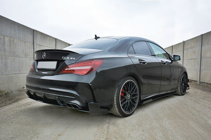 ME-CLA-117F-AMG-CNC-SD1A Mercedes CLA A45 Facelift AMG 2017-2019 Racing Sidoextensions V.1 Maxton Design