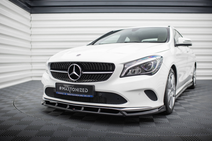 Mercedes-Benz CLA-Klass C117 Facelift 2017-2019 Frontsplitter V.1 Maxton Design i gruppen Välj bilmodell / Mercedes Benz / CLA-Class 13-19 (C117) / Styling hos DDESIGN Scandinavia AB (ME-CLA-117F-FD1G)