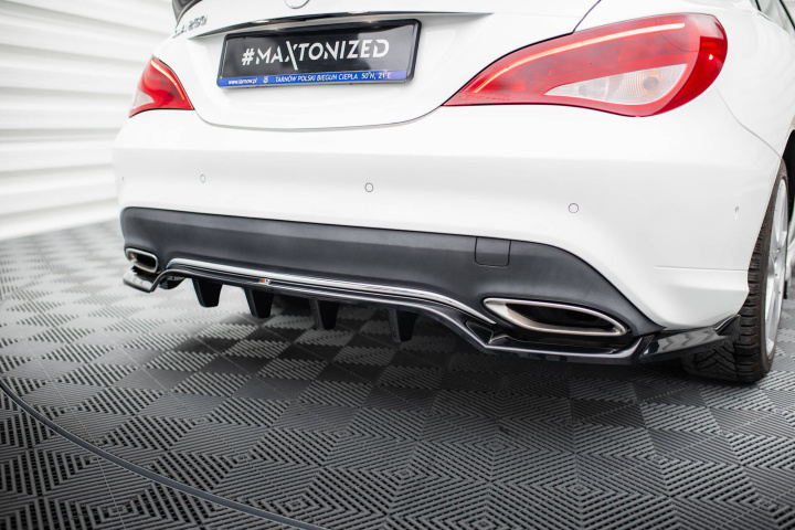 Mercedes-Benz CLA-Klass C117 Facelift 2017-2019 Bakre Splitter / Diffuser med Splitters Maxton Design i gruppen Välj bilmodell / Mercedes Benz / CLA-Class 13-19 (C117) / Styling hos DDESIGN Scandinavia AB (ME-CLA-117F-RD1G-RD2G)