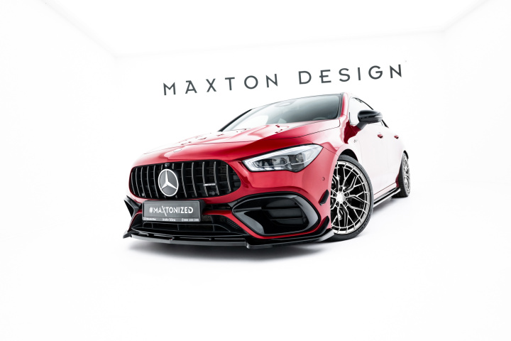 Mercedes-AMG CLA 45 Aero C118 2019-2023 Frontsplitter V.5 Maxton Design i gruppen Välj bilmodell / Mercedes Benz / CLA-Class 19+ (C118) hos DDESIGN Scandinavia AB (ME-CLA-118-45AMG-FD5G)