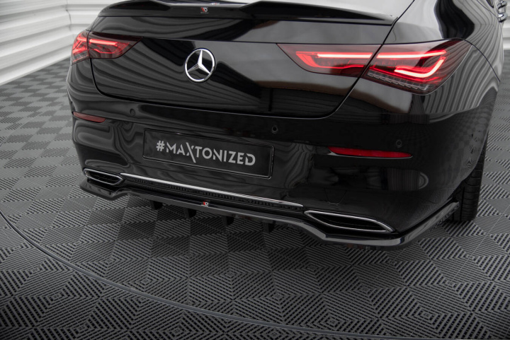 Mercedes-Benz CLA Coupe C118 2019+ Bakre Splitter / Diffuser med Splitters Maxton Design i gruppen Välj bilmodell / Mercedes Benz / CLA-Class 19+ (C118) hos DDESIGN Scandinavia AB (ME-CLA-118-RD1G-RD2G)