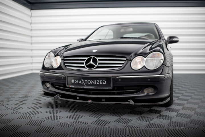 Mercedes CLK W209 2002-2005 Frontläpp / Frontsplitter V.2 Maxton Design i gruppen Välj bilmodell / Mercedes Benz / CLK-Class 02-10 (W209) / Styling hos DDESIGN Scandinavia AB (ME-CLK-209-FD2G)