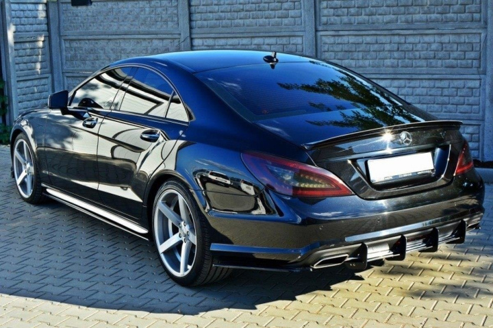ME-CLS-218-CNC-RS1A Mercedes CLS AMG-Line C218 2011-2014 Diffuser Maxton Design